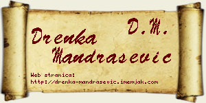 Drenka Mandrašević vizit kartica